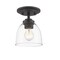 Z-Lite Ashton 1 Light Flush Mount, Bronze & Clear 460F1-BRZ - alternate 6